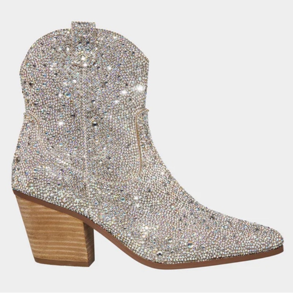 Betsey Johnson Diva Rhinestone Boots